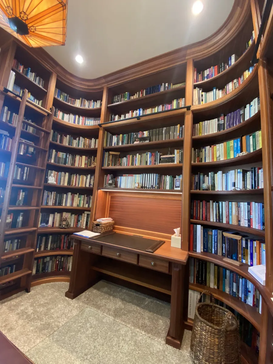 Custom Home Library - Library & Offices project in Placer County, CA by Monument Construction