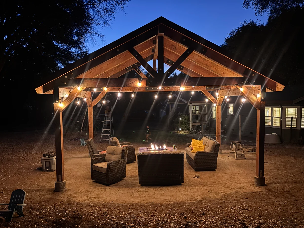 Timber-Frame Pavilion — Nevada County, CA